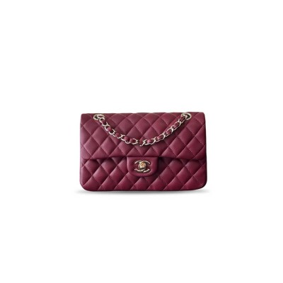 CHANEL LAMBSKIN SMALL CLASSIC FLAP BAG A01112 (23*14*6.5cm) 
